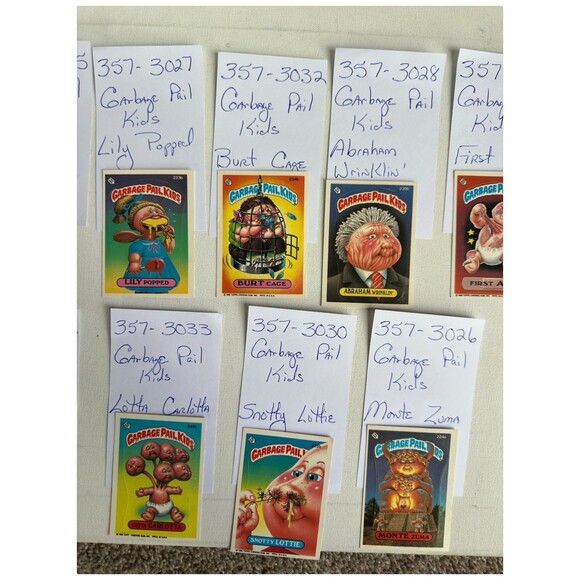 Lot of 10 Vintage Garbage Pail Kids Trading Cards Stickers 1980s Topps Mixed - Picture 3 of 16